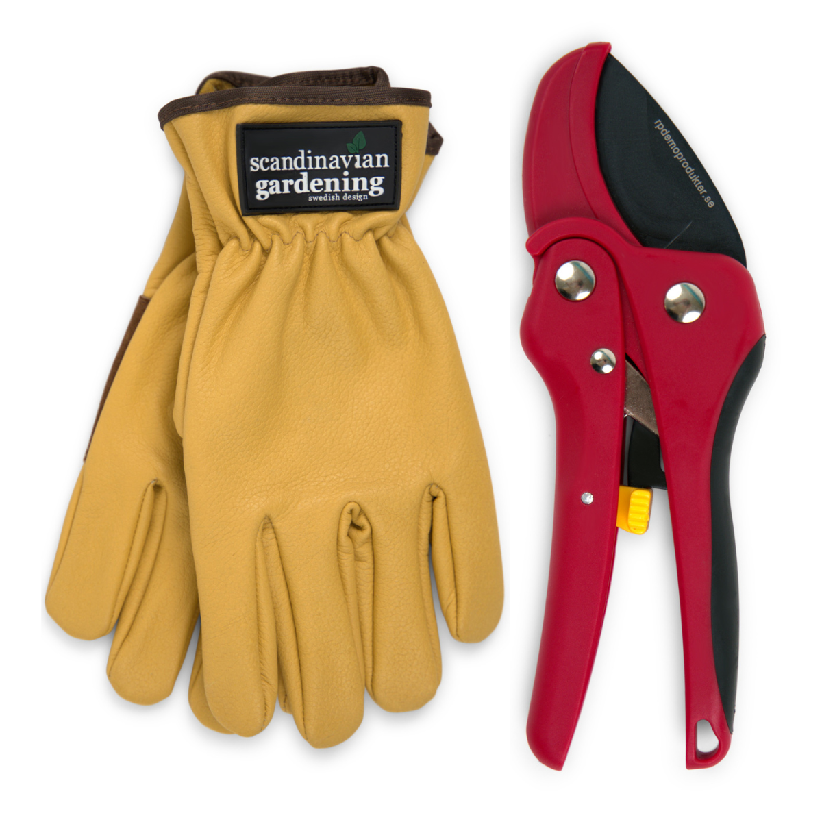 Small pruning shears + gardening gloves